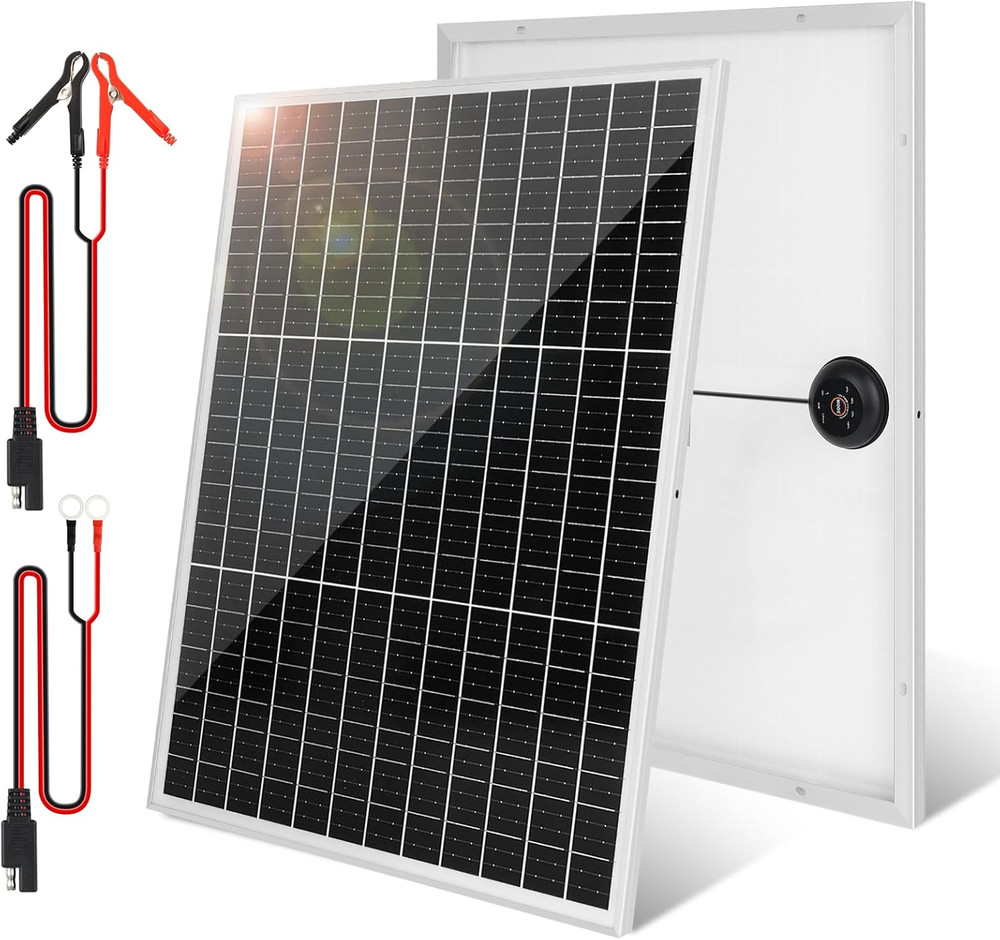 50W Monocrystalline Solar Panel Kit for RV, Marine, and Off-Grid Use