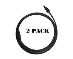 2 Pack – Hoymiles Solar Panel 3′ DC Power Extension Cable 1m for Microinverters