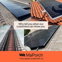 MaPorch Solar Panel Bird Guard Mesh Screen – 6 in x 120 ft Black PVC Coated G…