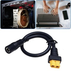 12AWG DC5525 Female to XT60 Female Power Adapter Cable for Model Aircraft