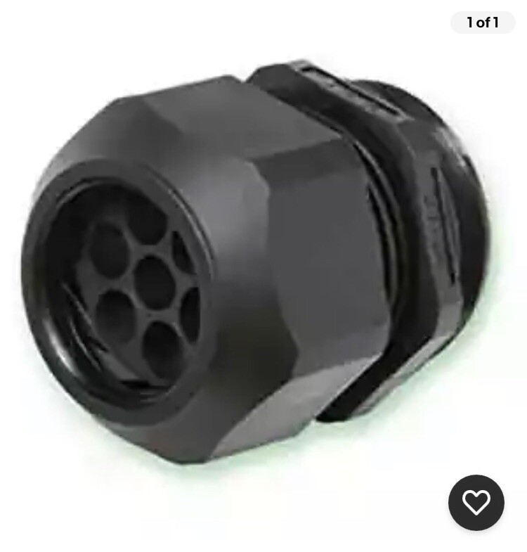HEYCO M4524GBW-SM Liquid Tight Cordgrip, NPT 1-1/4in, Range 1.68-2.69 in