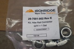Lot Of 16 Bags Ironridge Rail Connector Hardware Kits 29-7001-002 Rev E