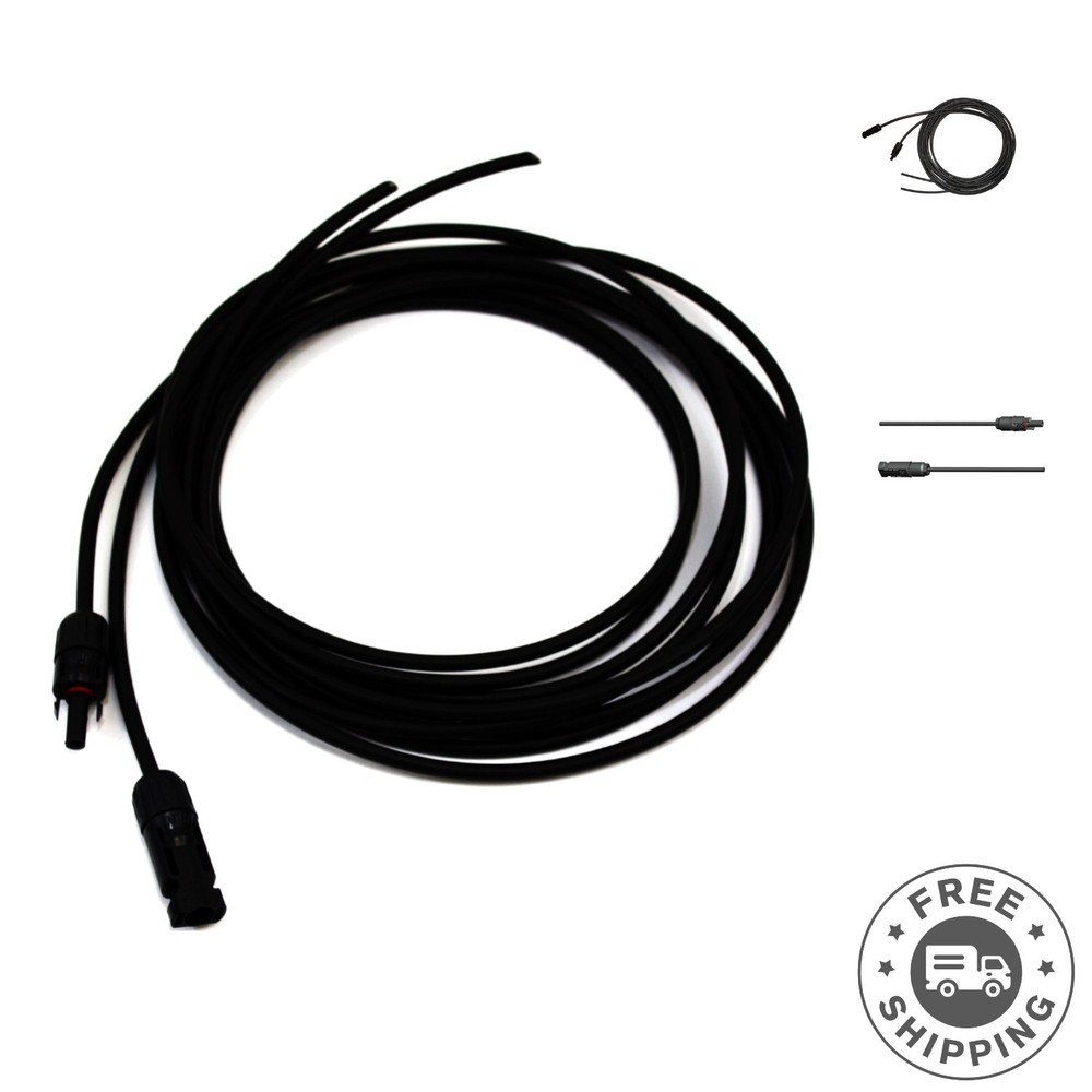 High-Performance 10ft 12AWG Solar Cable Adaptor with Certified Connectors