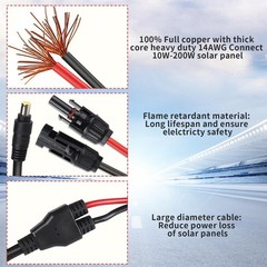 Jackery Solar Panel Connector | MC4 to DC 8Mm Extension Cable DC7909 to DC8020/D