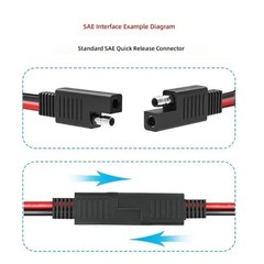 Flexible SAE To XT60i Extension Cable For Energy Storage Devices