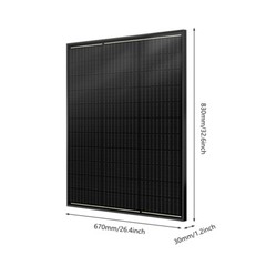 800W Watt Mono Solar Panel 12V Charging Off-Grid Battery Power RV Home Off Grid