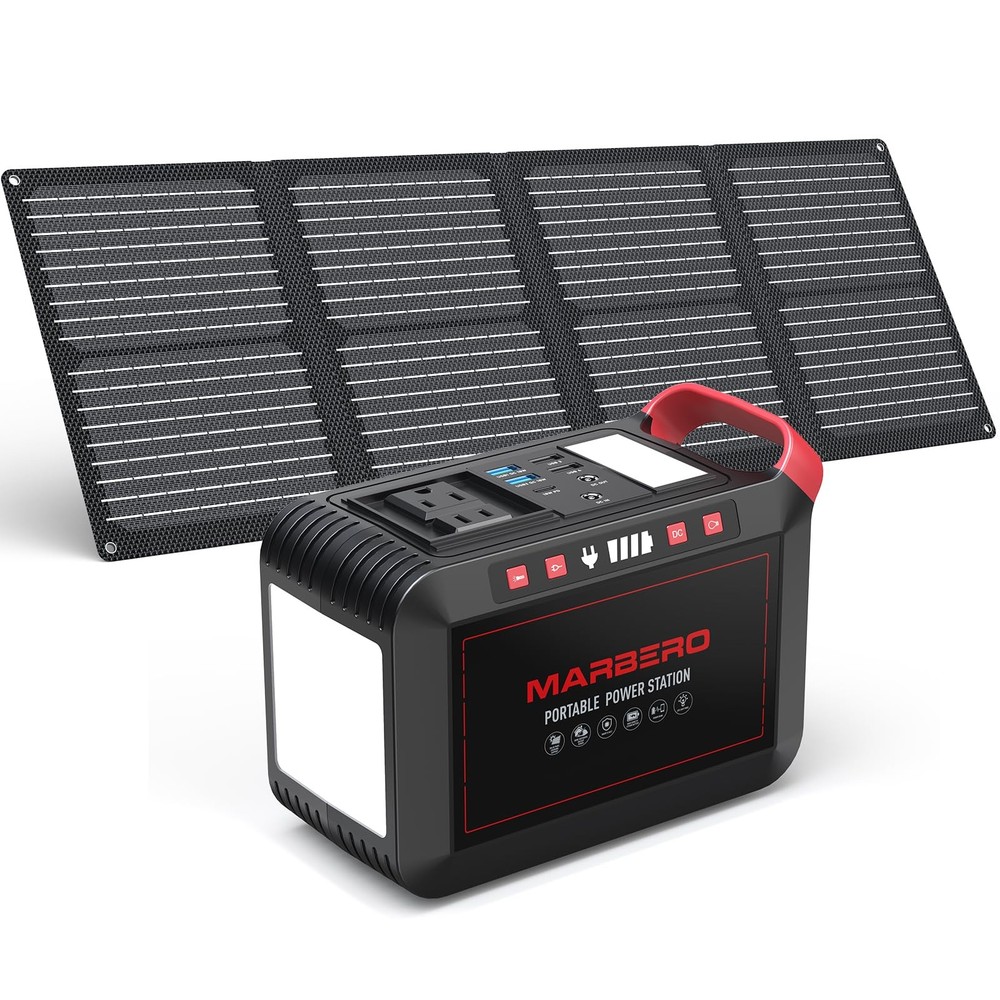MARBERO 237Wh Solar Generator with 60W Panel 300W
