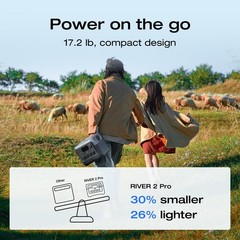 EF ECOFLOW Portable Power Station RIVER 2 Pro 700, 716Wh LiFePO4 Battery/70 M…