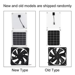 10W Monocrystalline Solar Panel Outdoor USB Solar Exhaust Fan For Greenhouse