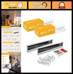 Solar Panel Kit 2-Pack for RTS Motorized Shades & Blinds – Easy Install, Long La
