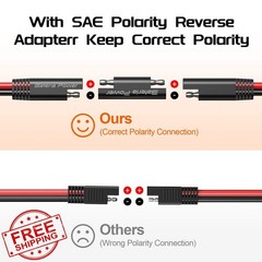 Bateria Power 16AWG 25FT SAE Cable