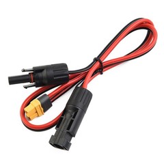 Charging Cable Connection Cable Female Solar Panel PVC Safe Tinned Copper 0.6m