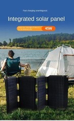 40W Portable Solar Panel Bag Monocrystalline Silicon 4-Fold Solar Panel Protecti