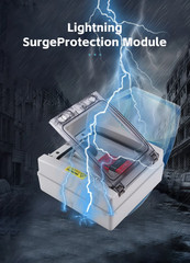 PV Combiner Box 1-in-1-out 1000V DC IP65 Waterproof Surge Lightning Protection