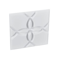33 – Pack 11.81×11.81 in PVC 3D Floral Wall Panels, 32 Sq.Ft, Matte White for