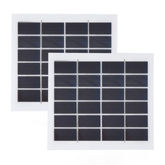2 Pcs Monocrystalline Solar Plate Lightweight For Indoor And Outdoor Use