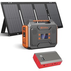 300W Solar Generator Foldable 60W Panel