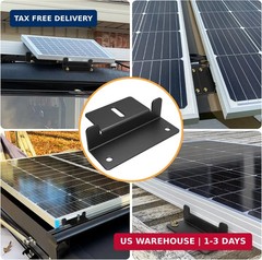 16 PCS Solar Panel Mounting Z Brackets,Solar Panel Mounting Brackets for RV | Li