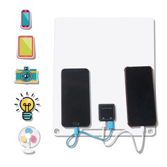13W 5V Solar Panel With Dual USB Port 2PCS Carabiner Polycrystalline CPZF