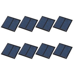 8Pcs 5.5V 0.33W 60mA Mini Solar Panels, Solar Photovoltaic Power Cells