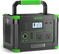 999Wh Portable Power Station 1000W Outdoor & Home Backup Solar Generator 10
