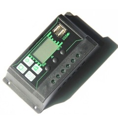 10A-100A PWM solar controller dual USB photovoltaic panel black controller