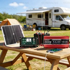 Grennova 2600W True Power Solar Kit Pure Sine 60A MPPT RV Farm Camping Use