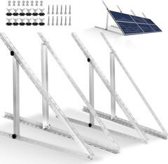 4 Pack 45Inch Adjustable Solar Panel Tilt Mount Brackets with Foldable Tilt Legs