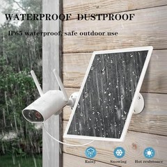 10W Solar Panel for Ring Camera/Outdoor Cameras, Solar Charger with USB-C & &