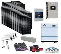 15KW Complete Offgrid Solar Kit – 15K Sol-Ark Inverter + 15.36KW OMO Stack Lithi