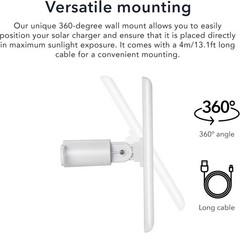 Solar Panel Compatible with Ring Spotlight Cam/Plus/Pro Battery, Stick Up Cam…