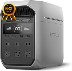 EF ECOFLOW DELTA 3 Plus 1024Wh LiFePO4 Portable Power Station 1800W