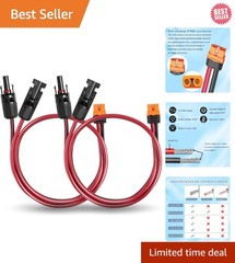 High-Performance 2FT Solar to XT60i Cable – Tinned Copper for Efficient Power