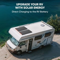 Portable Solar Generator 300W – 292Wh LiFePO4 Battery & 100W Solar Panel for RV,