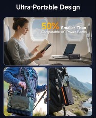 M100 Portable Power Station 99.9Wh Power Bank for Camping Essentials Small