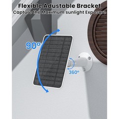 IP65 Waterproof Solar Panel Charger for Arlo Essential Cameras 5W Power