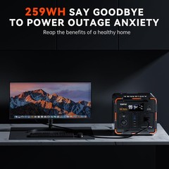 300W Portable Power Station, Solar Generator 259Wh, 70,000mAh LiFePO4 Battery…
