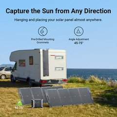 Dabbsson 600W Portable Power Station Solar Generator Foldable Solar Panel 120W