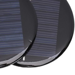 5pcs Round Solar Panel Compact Reliable Energy For DIY Projects Easy To Use