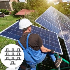 10Pcs ABS Solar Panel Stagnant Water Removal Clips Reusable Drainage Buckles
