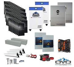 30KW Complete Offgrid Solar Kit + EG4 FlexBOSS21 + 2x 32KW OMO 48V Freedom Serie