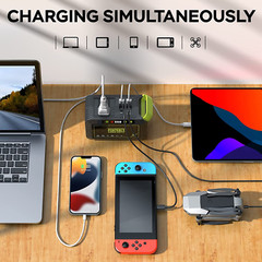 Portable Power Station 88Wh Camping Lithium Battery Solar Generator Fast Char…