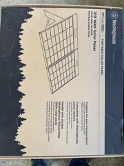 Westinghouse New In Box WSolar100p 100w Portable Solar Panel with all cords