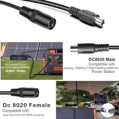 for Jackery 1000V2/1500/2000 V2 Pro Plus Ultra Extension Cable 16.5Ft DC 8020