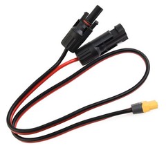 Charging Cable Connection Cable Female Solar Panel PVC Safe Tinned Copper 0.6m