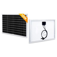 100W 12V Solar Panel Monocrystalline PV Power Charger For Home RV Marine Car
