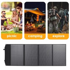 200W Foldable Solar Panel Charger Waterproof Portable Outdoor Fast Charging Bag
