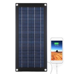 Solar Panel Charger Charges Car For Caravan Van Boat Batteries Anywhere