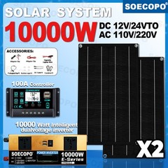 10000W Solar System Kit | 12V24V DC Input to 110V/220V AC Outputs7