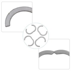 Premium 304 Stainless Steel Segment Rings 10pcs for DN20 Corrugated Pipes